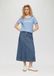 s.Oliver - Uitlopende denim midirok met gerafelde zoom