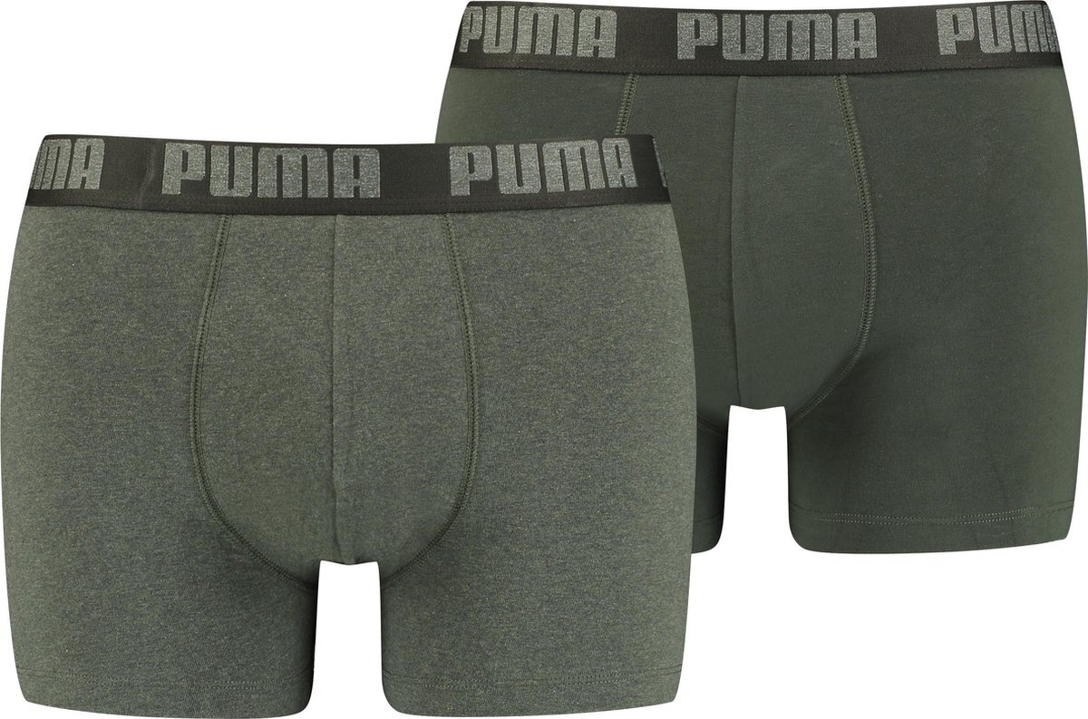 PUMA heren boxershorts 2-pack - Groen - Maat M