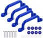 Relaxdays Klimgrepen - set van 4 - tot 100 kg per greep - blauw