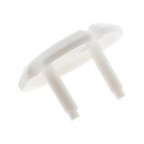 Zenitech - Set van 3 stopcontactafdekkingen 2 P+T + sleutel wit