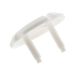 Zenitech - Set van 3 stopcontactafdekkingen 2 P+T + sleutel wit
