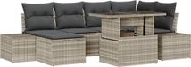 vidaXL Banc de jardin gris clair polyrattan