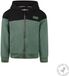 Koko Noko Sweat à capuche en coton bio avec fermeture éclair Garçon Vert foncé Taille 98
