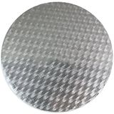 PME CBR843 Ronde taartplaat 25 cm, 11 mm dik, kunststof, zilver
