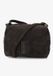 Shabbies Amsterdam SAAR STITCHED Sac bandoulière Daim huilé Brun foncé