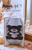 Teddy Bear BookArt — Fold Your Own 3D Love Bear Sculpture