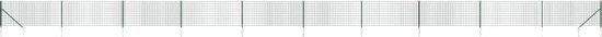 vidaXL Draadgaashek met grondankers 0,8x25 m groen