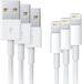 Merkloos 3x Lightning naar USB-kabel - 1 meter - Wit