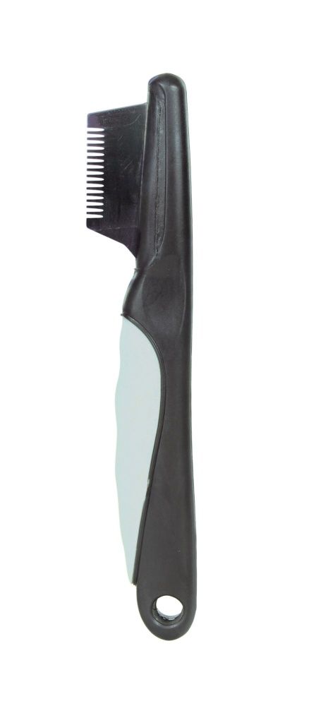 Trixie Trimmes Grof Kunststof / RVS 19 cm - 3 stuks - Grijs