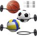 Ensemble de 4 supports muraux pour ballons de sport