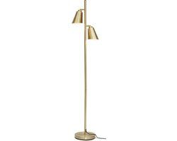 it's about RoMi Vloerlamp Bremen - Goud - 45x25x162cm - 2L - Modern,Luxe - Staande lampen voor Woonkamer - Slaapkamer