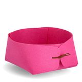 Zeller 14457 opbergmand, vilt, roze, ca. 19 x 19 x 11,5 cm