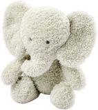 Nattou Knuffeldier baby-olifant, metgezel vanaf de geboorte, ca. 24 cm, 100% polyester, Teddy, grijs