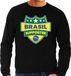 Bellatio Decorations Brasil supporter schild sweater zwart voor heren XL