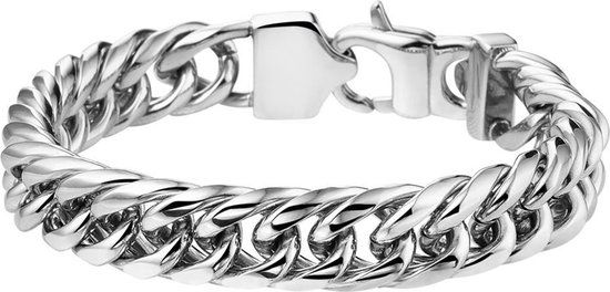 Vigor Armband Gourmet 11 mm 19 cm - Staal - Zilverkleurig - Heren