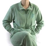 Tenderness Dames Huispak - Velours - Groen - Maat 3XL