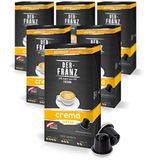 Der-Franz Nespresso compatibele koffiecapsules, 6 x 10 Koffiecapsules, Crema
