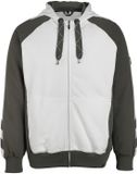 Mascot Sweat à capuche zippé 50566-963 - blanc/gris anthracite foncé - 3XL
