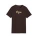 PUMA Functioneel shirt chocoladebruin / goud