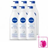 Nivea 6 x Lait corps express - Peau normale à sèche - 400 ml