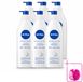 Nivea 6 x Lait corps express - Peau normale à sèche - 400 ml