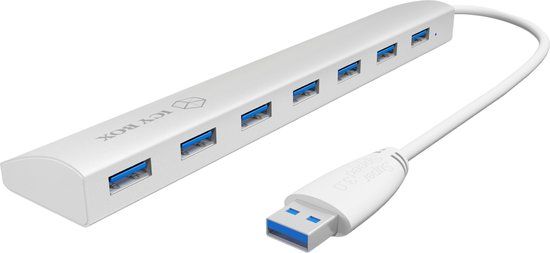 ICY BOX IB-AC6701 - 7 Port USB 3.0 Hub - Zilver