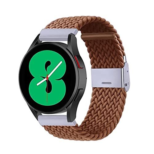By Qubix Qubix - Compatible met Garmin Vivoactive 3 - Braided bandje - Bruin - Bandbreedte: 20mm