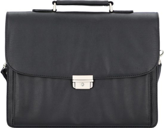 Alassio CANTANA Aktetas - Kunstleer - Zwart - 15 inch - Unisex