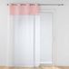 douceur d'intérieur Moonlight Gordijn met ogen, 140 x 280 cm, roze, gezandstraald velours, fosforescerend