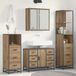 Maison Exclusive Ensemble de meubles de salle de bain "Exclusive" - 3 pièces, chêne artisanal, dimensions : 80 x 33 x 60 cm