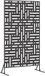vidaXL Privacyscherm 100 x 50 x 180 cm staal zwart
