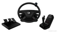 Aerosoft Truck & Bus Wheel System voor PC, Force Feedback Stuurwiel met 1080° Draaibereik, Pedalen en Schakelhendel, Compatibel met Euro Truck Simulator 2