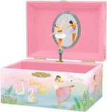 Giggle and Honey Muziekdoos Sieraden - Draaiende Ballerina Swan Lake Roze