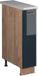 Vicco Apotheekkast Fame-Line, Bleu foncé laqué/Chêne doré, 20 cm