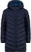CMP Lang gewatteerde meisjesjas met capuchon, Dark Blue, Polyester, Waterdicht, Winddicht