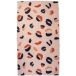 Tropesa Serviette de plage 160 x 90 cm, rose-beige avec imprimé léopard