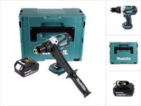 Makita DDF 458 T1J accuboormachine 18 V 91 Nm + 1x oplaadbare accu 5.0 Ah + Makpac