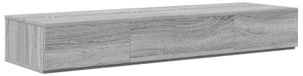 vidaXL Bureau Sonoma-grijs, 110 x 40 x 19,5 cm, panneaux de particules