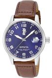 Invicta I-Force - Herenhorloge kwarts van roestvrij staal - 44 mm, Zilver/Blauw, Horloge