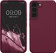 kwmobile Samsung Galaxy S22 Hoesje met siliconen coating - Magenta-Lila