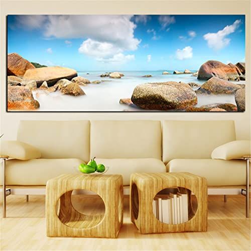 Groot formaat DIY 5D Diamond Painting Kits, Vierkante Boor Landschap