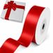 Decoraparty Satijnen lint, rood, 25 mm, 25 meter