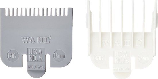 Wahl 03070-100 Attachment Comb Set Balding Clipper - Opzetkam - Type 1 - Set Plastic Gekleurd - Nr. 1,5 en 4,5