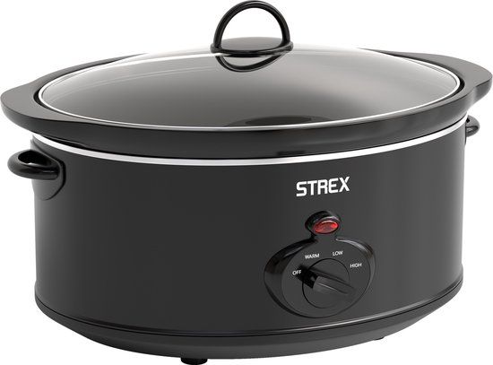 Strex Slowcooker 3.5L - 3 Standen - Zwart