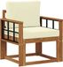 vidaXL Buitensofa Massief Acacia Hout en Polyester Naturel