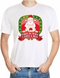 Bellatio Decorations Shoppartners Bv Foute kerst shirt wit - player Kerstman - this is why I love x-mas - voor heren L