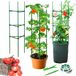 Omgoods – Set de 3 tuteurs réglables pour tomates pour le jardin
