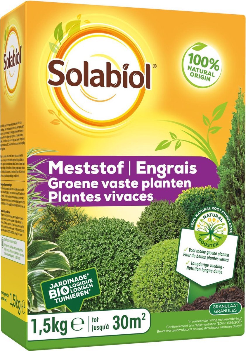 Solabiol Solabiol Meststof groene vaste planten, 1,5 kg