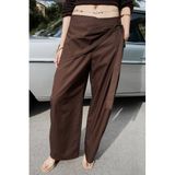Mango barrel broek - bruin