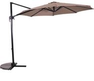 Lesliliving Zweefparasol Libra Taupe Ø300 cm